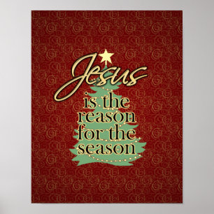 Jezus is de Reason Christelijke Kerstmis Poster