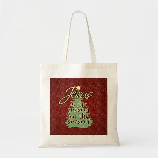 Jezus is de Reason Christelijke Kerstmis Tote Bag (Voorkant)