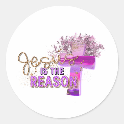 Jezus is de Reason Christelijke Sticker (Voorkant)