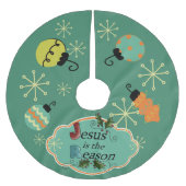 Jezus is de Reason kerstboomrok Kerstboom Rok (Voorkant)