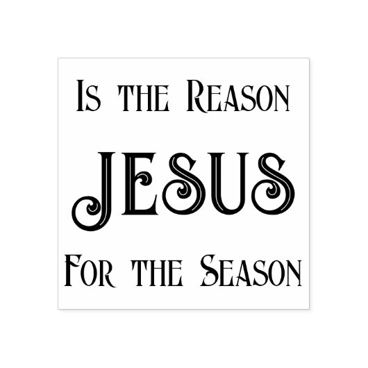 Jezus is de Reason kerstinkstempel Rubberstempel (Afrduk)