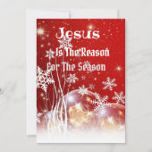 Jezus is de Reason Kerstmis Feestdagenkaart (Voorkant)