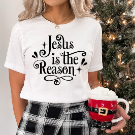 Jezus is de Reason Kerstmis T-shirt
