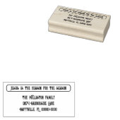 Jezus is de Reason Return Address Ink Stamp Rubberstempel (Gestempeld)