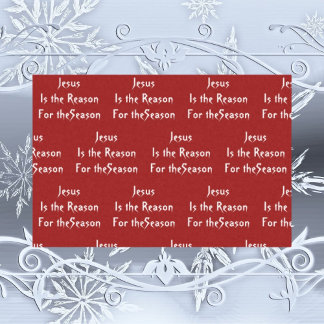 Jezus is de Reason Tissue Paper Kerstmis Tissuepapier