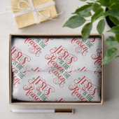 Jezus is de Reason Typografie Tissuepapier (Geschenk)