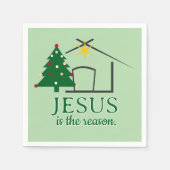 Jezus is de Rede gebaseerd op geloof Servet (Voorkant)