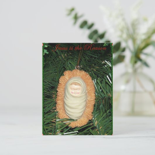 Jezus is de reden briefkaart (Staand voorkant)