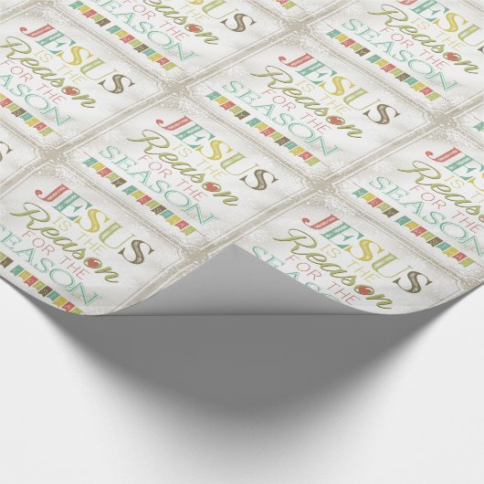 Jezus is de reden cadeaupapier (Hoek)