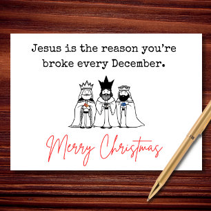 Jezus is de reden dat je Kerstmis leuk vindt Feestdagen Kaart