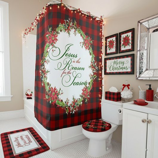 Jezus is de reden douchegordijn