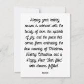 Jezus Is De Reden Feestdagenkaart (Achterkant)