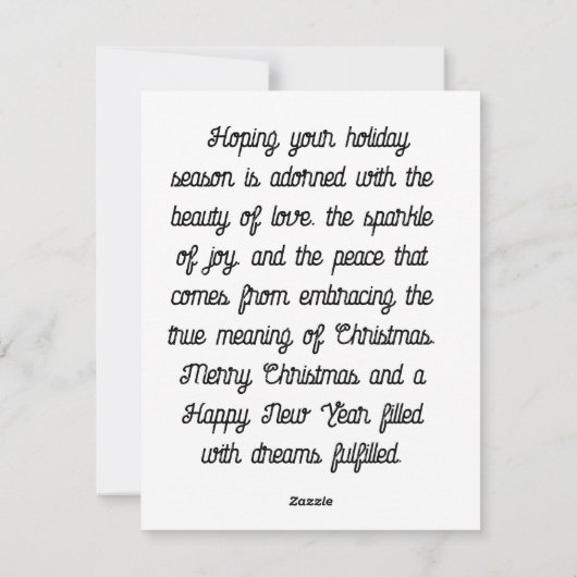 Jezus Is De Reden Feestdagenkaart (Achterkant)