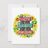 Jezus Is De Reden Feestdagenkaart (Voorkant)