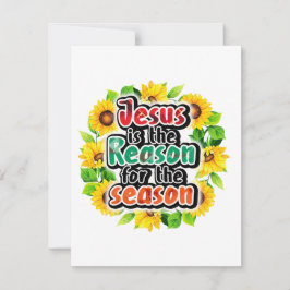 Jezus Is De Reden Feestdagenkaart