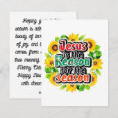 Jezus Is De Reden Feestdagenkaart (Voorkant / Achterkant)