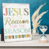 Jezus is de reden fotoplaat (Zijkant)