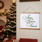 Jezus is de reden hangend wandkleed