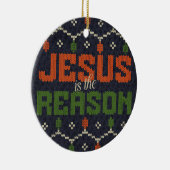 Jezus is de reden keramisch ornament (Rechts)