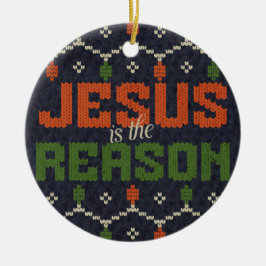 Jezus is de reden keramisch ornament