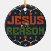 Jezus is de reden keramisch ornament (Achterkant)
