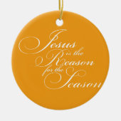 Jezus is de reden keramisch ornament (Voorkant)