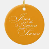 Jezus is de reden keramisch ornament (Achterkant)