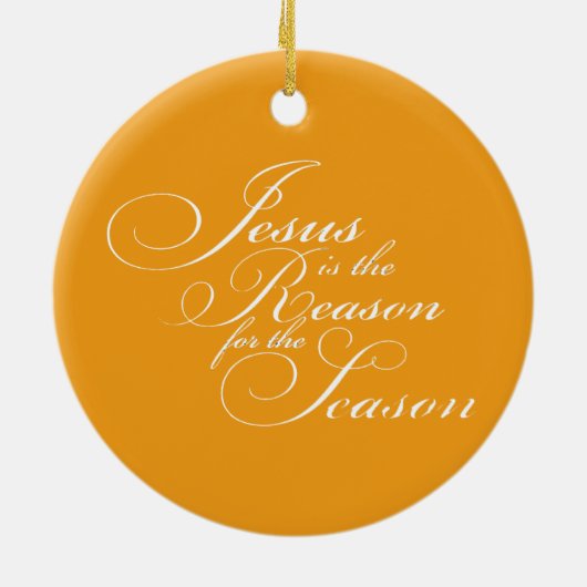 Jezus is de reden keramisch ornament (Achterkant)