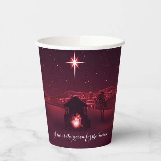 Jezus is de reden Kerst Papier Beker (Links)