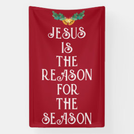 JEZUS IS DE REDEN KERSTDEUR BANNER
