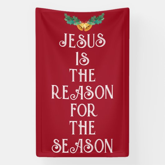 JEZUS IS DE REDEN KERSTDEUR BANNER (Verticaal)