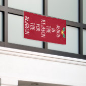 JEZUS IS DE REDEN KERSTDEUR BANNER (Buitenkant Gebouw)