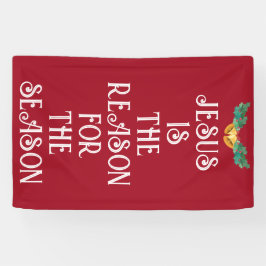 JEZUS IS DE REDEN KERSTDEUR BANNER