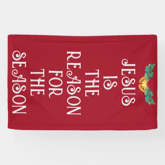 JEZUS IS DE REDEN KERSTDEUR BANNER (Horizontaal)