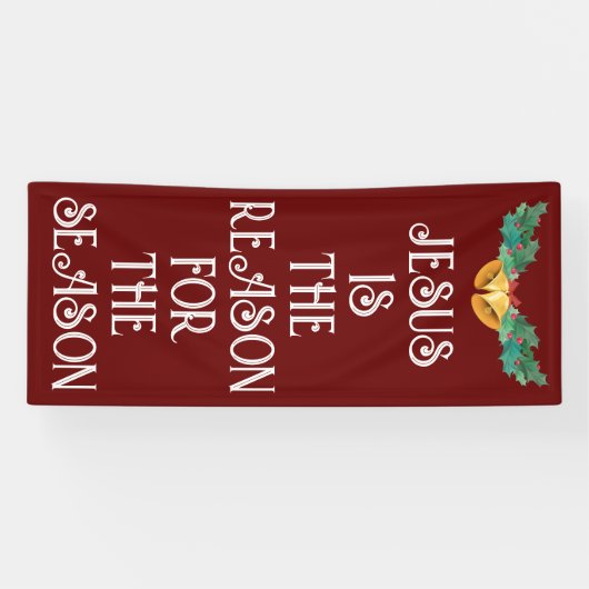 JEZUS IS DE REDEN KERSTDEUR BANNER (Horizontaal)