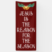 JEZUS IS DE REDEN KERSTDEUR BANNER (Verticaal)
