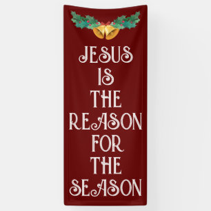 JEZUS IS DE REDEN KERSTDEUR BANNER