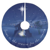Jezus is de reden Kerststal Kerstboom Rok (Voorkant)