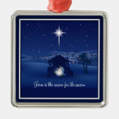 Jezus is de reden Kerststal Ornament (Voorkant)