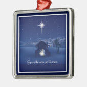 Jezus is de reden Kerststal Ornament (Links)