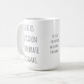 Jezus is de reden koffiemok (Voorkant links)