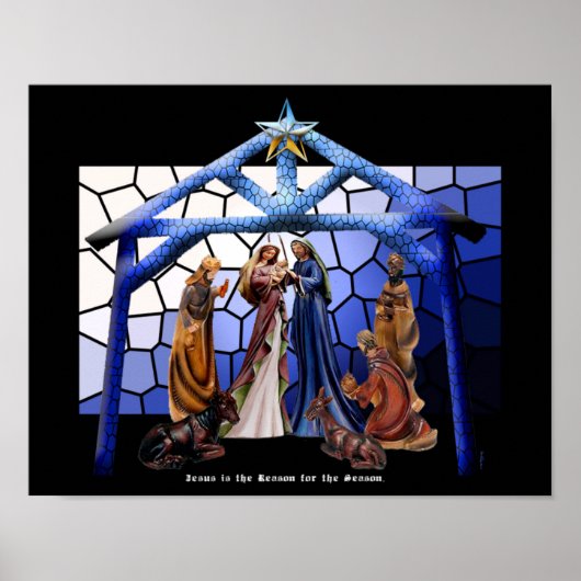 Jezus is de reden - Nativity Reflection Poster (Voorkant)