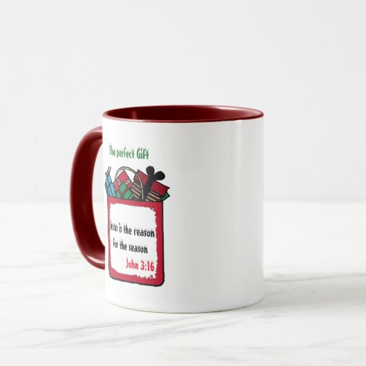 Jezus is de reden om het aan te passen met Kerstmi Mok (Voorkant links)