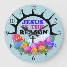 Jezus is de Reden - Pasen Wreate Grote Klok