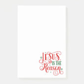 Jezus is de reden post-it® notes (Voorkant)