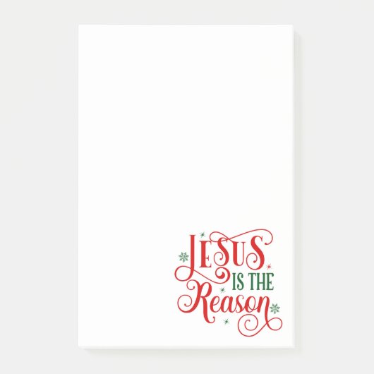 Jezus is de reden post-it® notes (Voorkant)