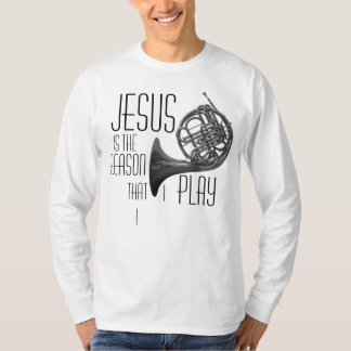 "Jezus is de reden..." shirt van franse hoorn