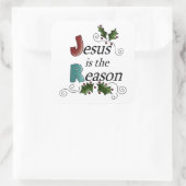 Jezus is de reden sticker (Tas)