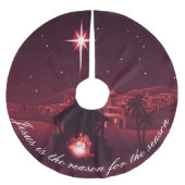 Jezus is de reden van de kerststal kerstboom rok (Voorkant)