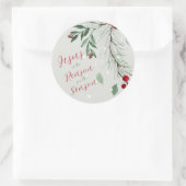 Jezus is de reden van de Waterverf kerstwinter Ronde Sticker (Tas)